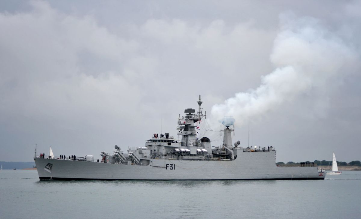 Indian Navy Warship INS Brahmaputra Catches Fire During Maintenance; One Sailor Missing, Ship Lists to Side