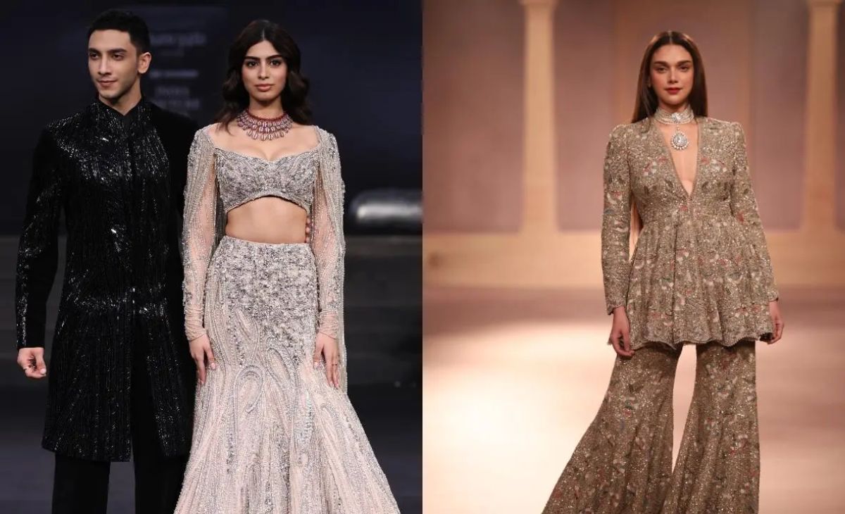 Khushi Kapoor Shines in Runway Debut at India Couture Week 2024 with Rumored Boyfriend Vedang Raina: Sibling Support, Stunning Chemistry, and Designer Praise!