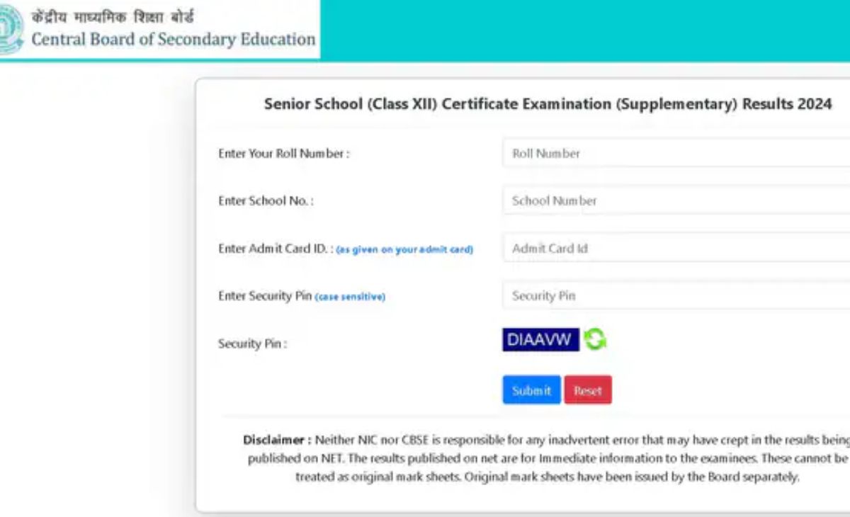 CBSE Class 12 Compartment Results 2024: Check Your Scores Now on Official Websites!