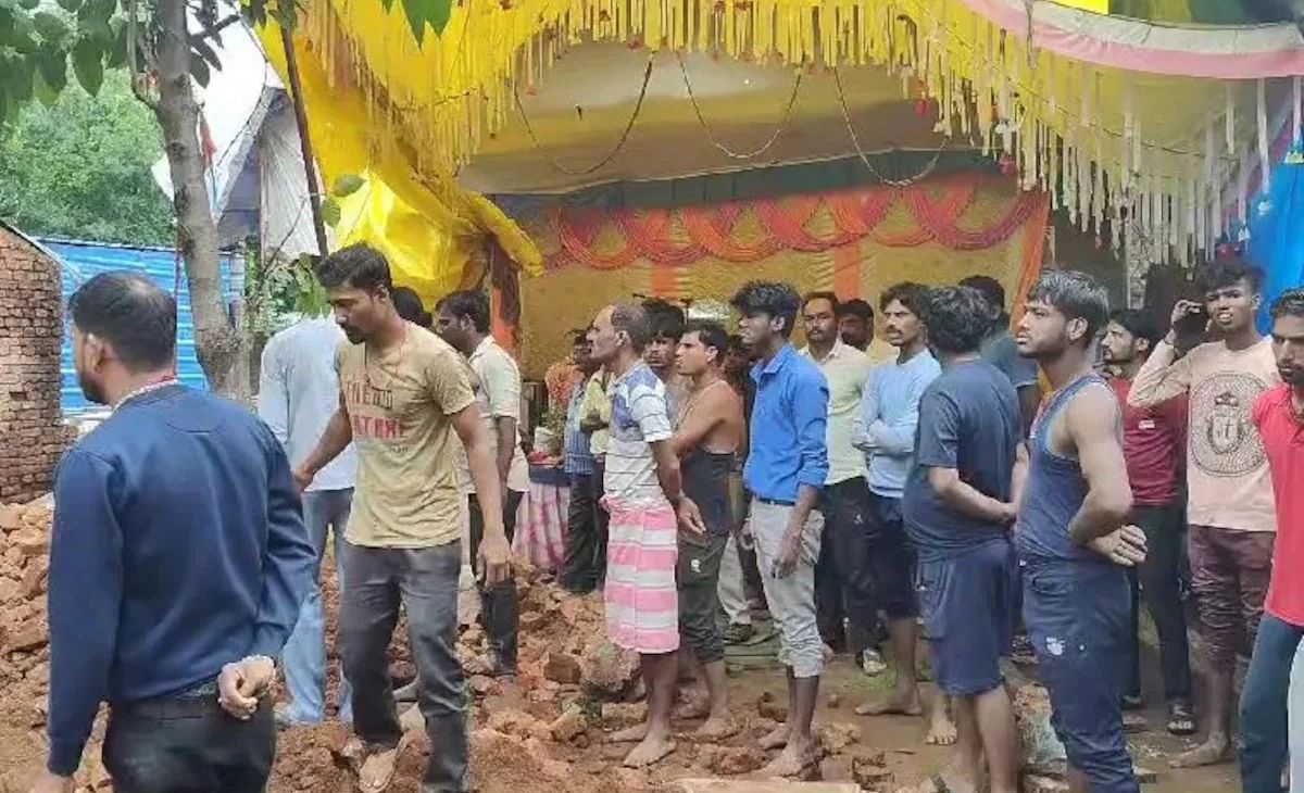 Tragic Temple Wall Collapse in Madhya Pradesh Claims Lives of 9 Children Amid Heavy Rains – Government Offers Aid